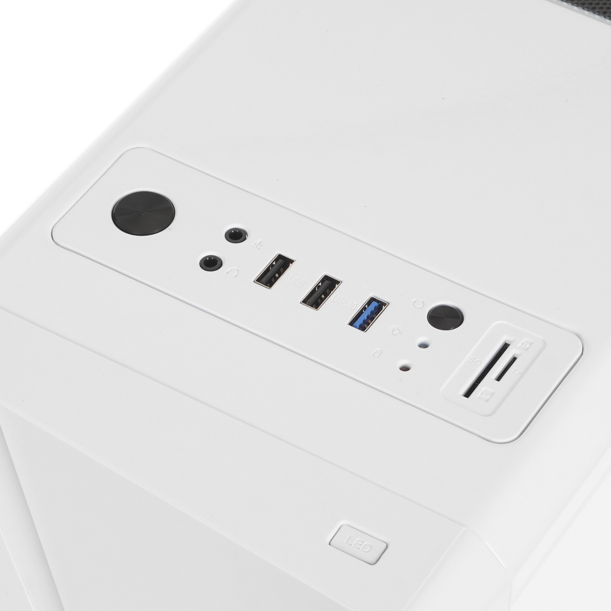 Компьютерный корпус Aerocool / Formula Cylon White без БП, боковое окно, с Card Reader, ATX, белый