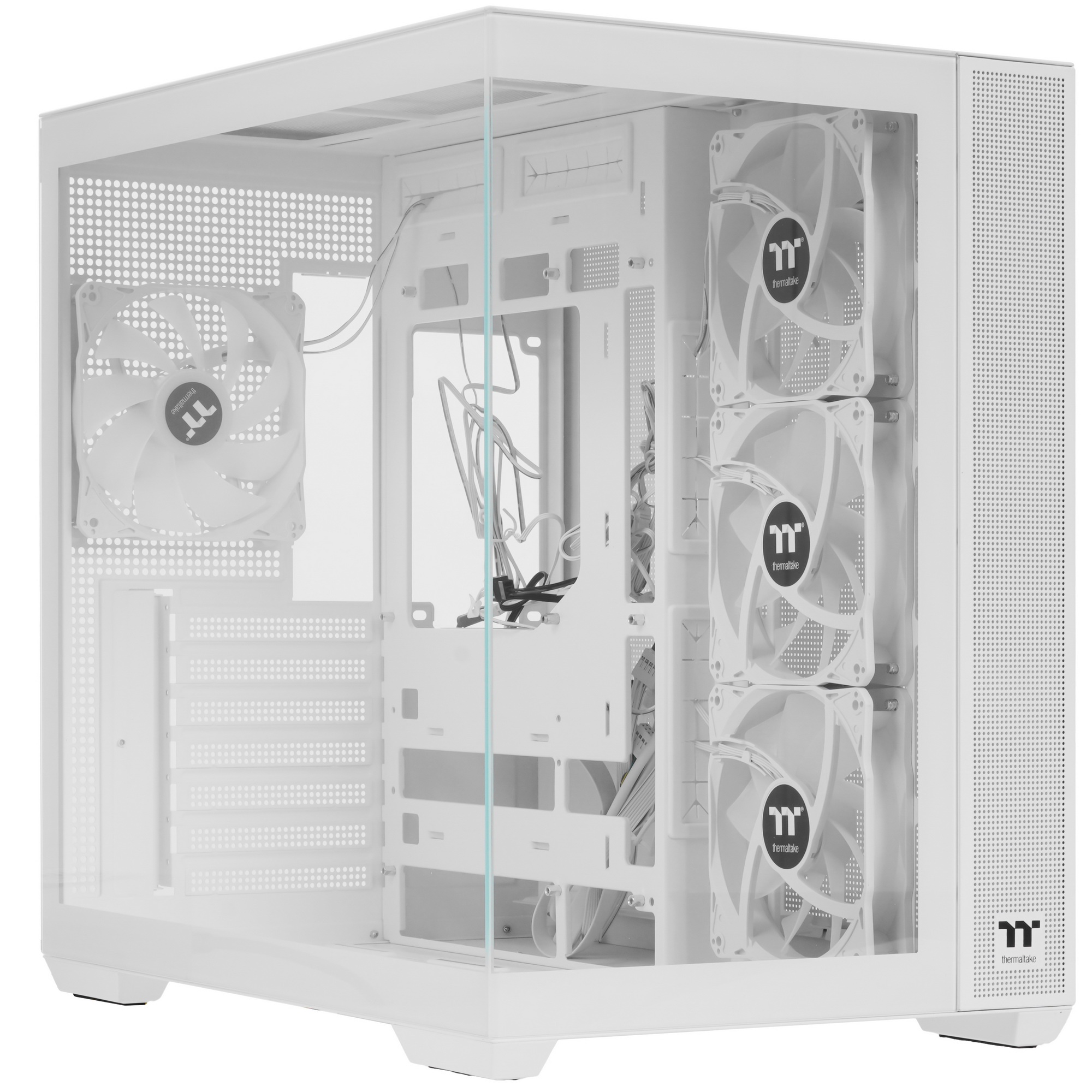 Корпус Thermaltake View 380 TG ARGB белый без БП ATX 6x120mm 2x140mm 1x200mm 2xUSB3.0 audio bott PSU