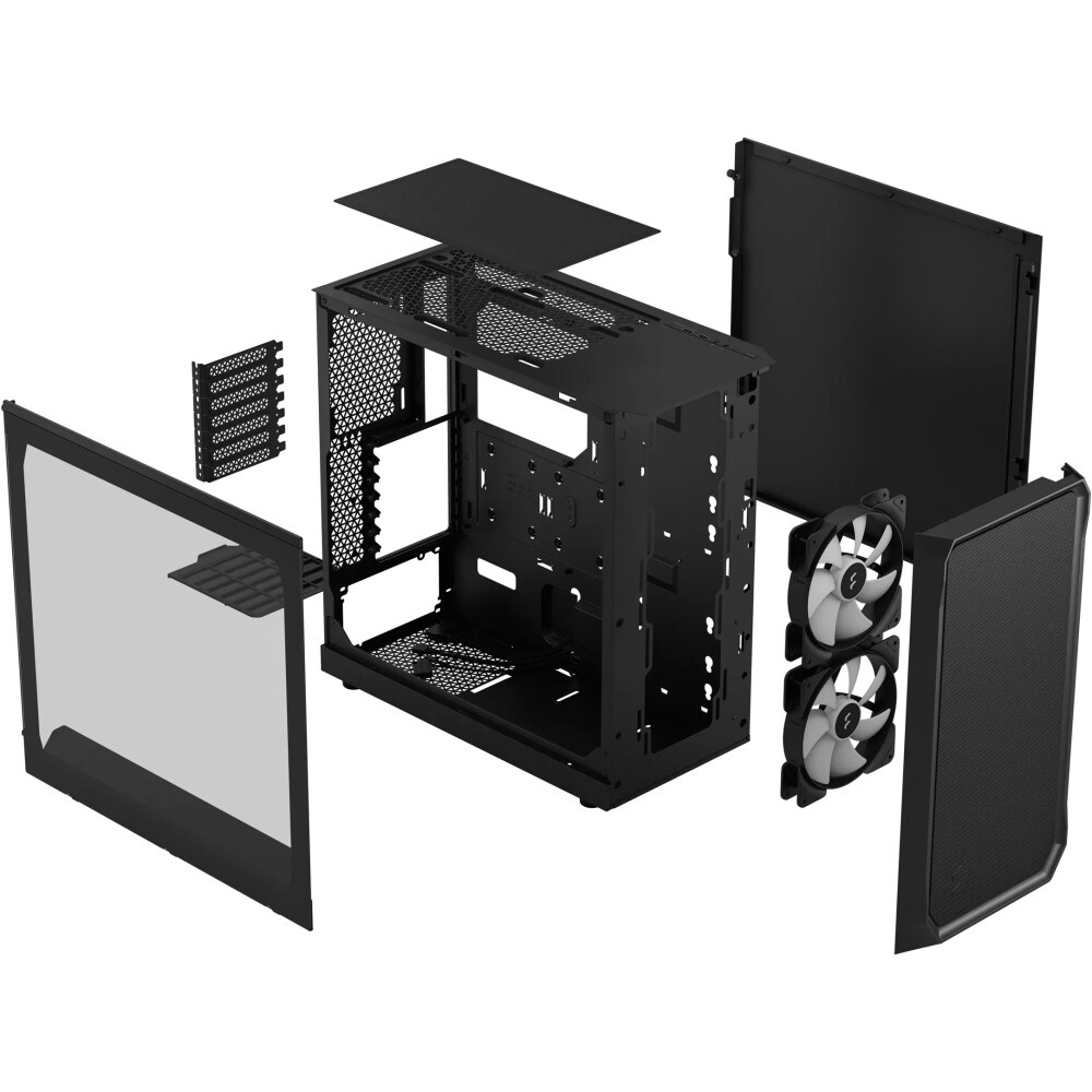 Корпус ПК без блока питания Fractal Design North XL RC Charcoal TG Dark, Full-Tower, 3x140mm, 2xUSB-