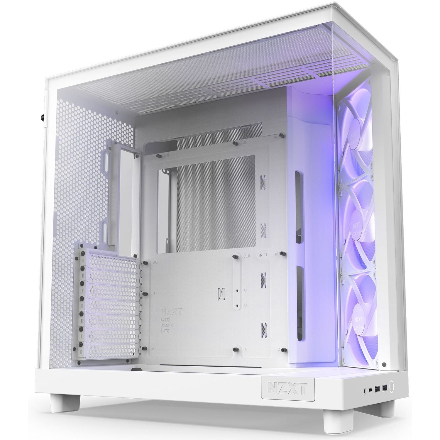 Корпус ПК без блока питания/ Case NZXT H6 Flow RGB (2023), Midi-Tower, TG, 3x120mm RGB, 2xUSB-A 3.2