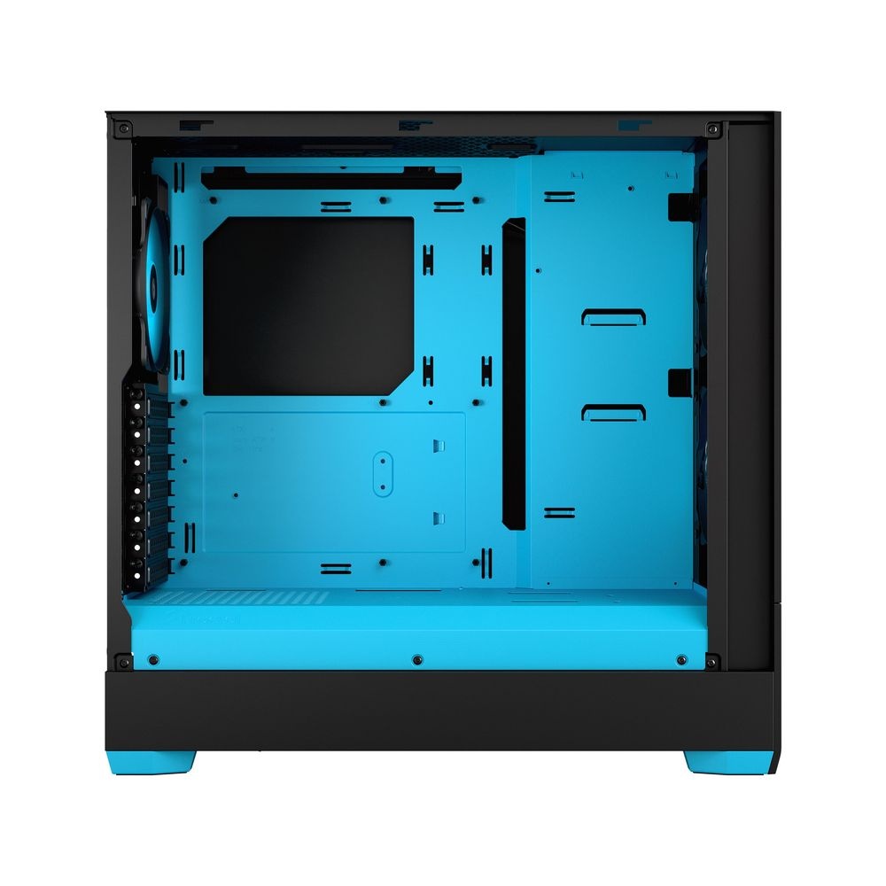 Корпус ПК без блока питания Fractal Design Pop Air RGB Cyan Core TG Clear Tint, Midi-Tower, 3x120mm