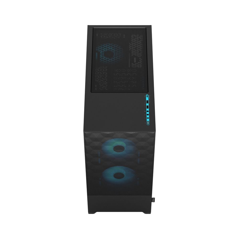Корпус ПК без блока питания Fractal Design Pop Air RGB Cyan Core TG Clear Tint, Midi-Tower, 3x120mm