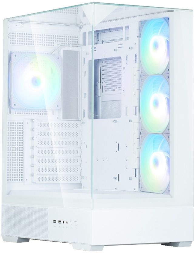 Компьютерный корпус ZALMAN P40 Prism Plus, ATX, белый, WINDOW, 3xCombo (3.5'' or 2.5"), 1xUSB TYPE-C