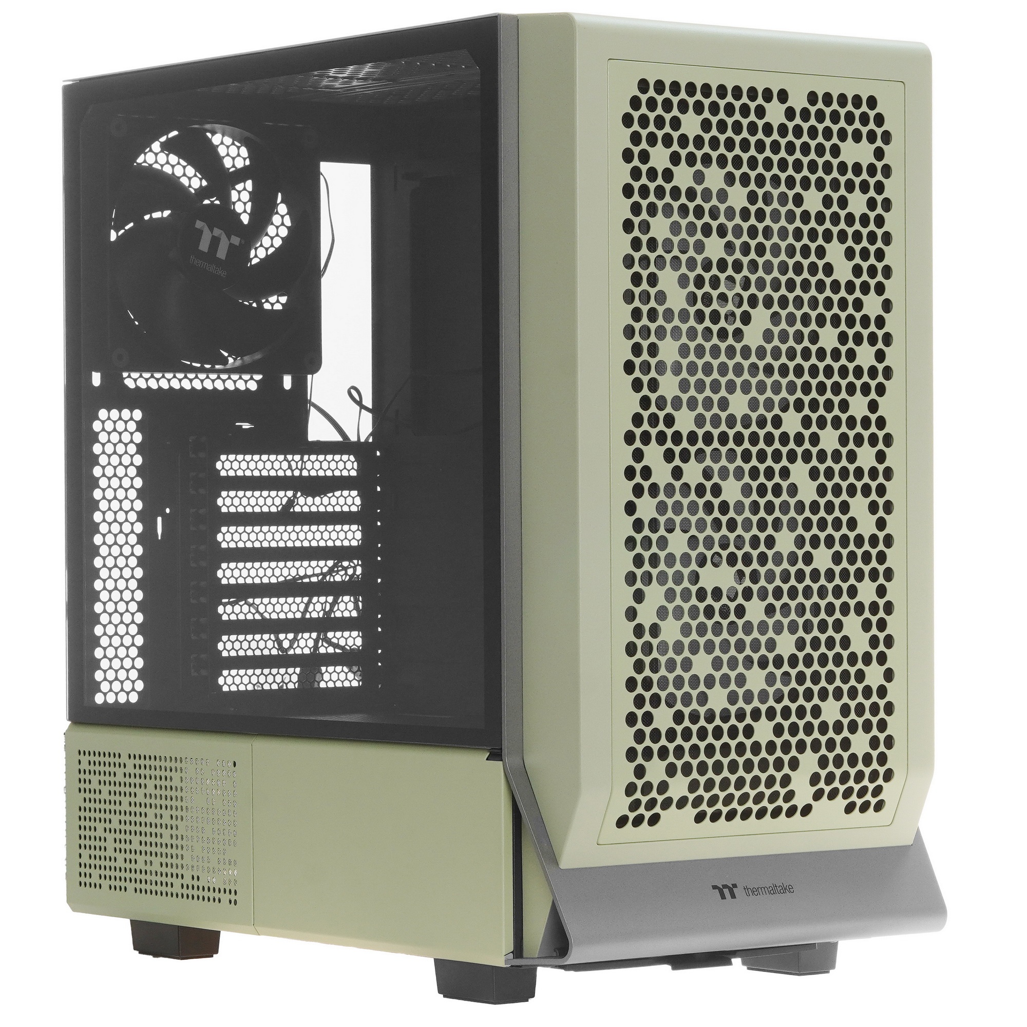 Компьютерный корпус Thermaltake Ceres 300 TG ARGB Matcha зеленый без БП ATX 7x140mm 5x180mm 2xUSB3.0