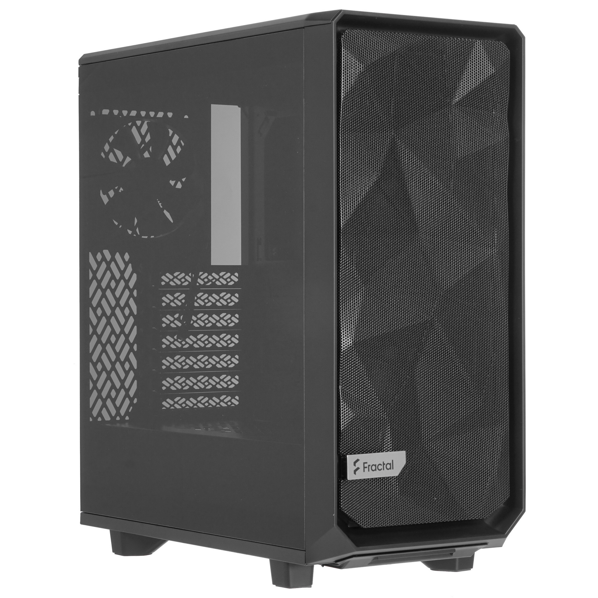 Компьютерный корпус Fractal Design MESHIFY 2 COMPACT BLACK - DARK TG / ATX, TG / 2x140mm & 1x120mm f