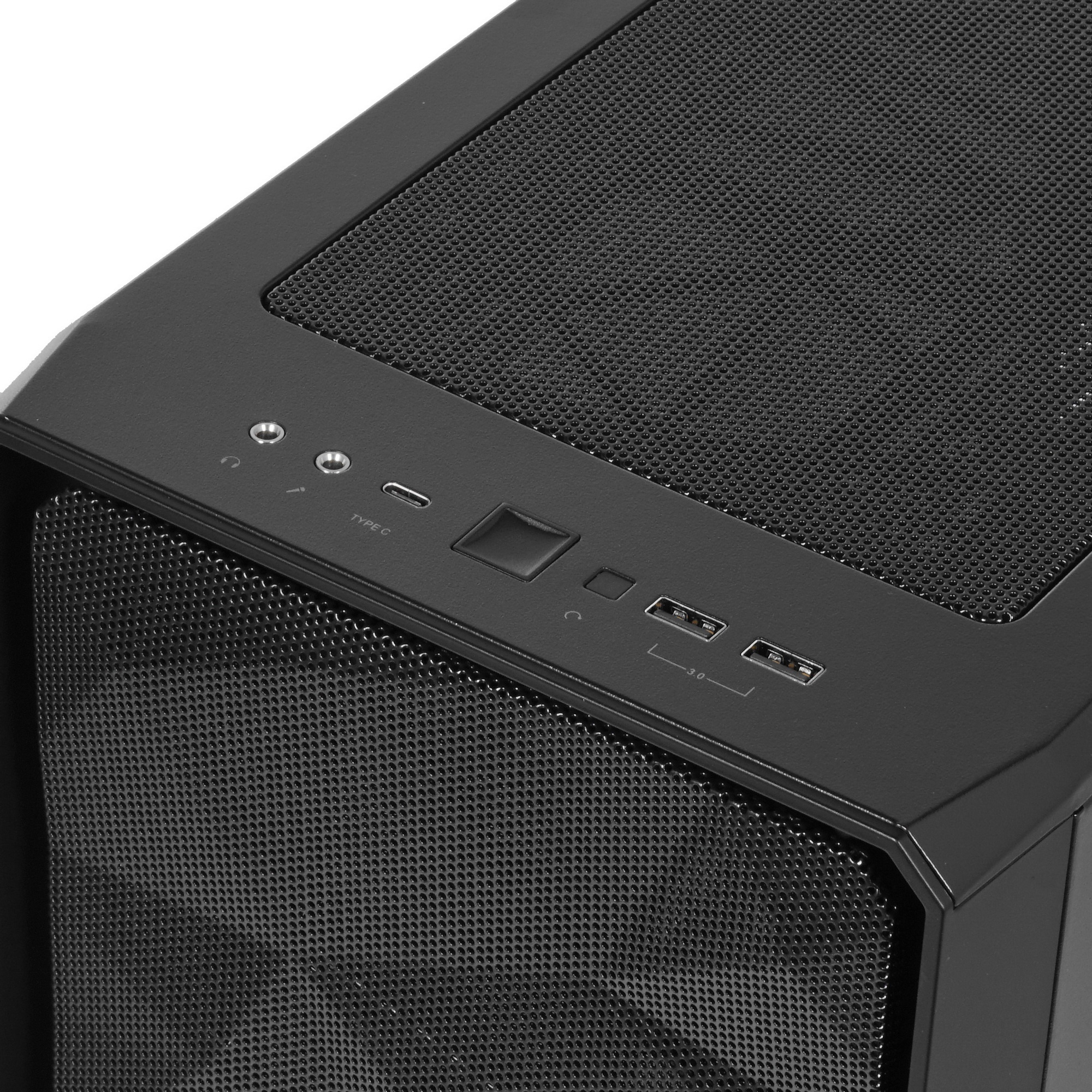 Компьютерный корпус Fractal Design MESHIFY 2 COMPACT BLACK - DARK TG / ATX, TG / 2x140mm & 1x120mm f