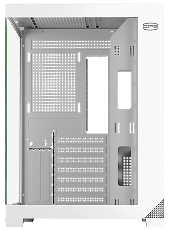 Корпус без блока питания PCCooler C3T700 WH, Midi-Tower, TG, no fans, 1xUSB-A 3.0 + 1xUSB-A 2.0 + 1x