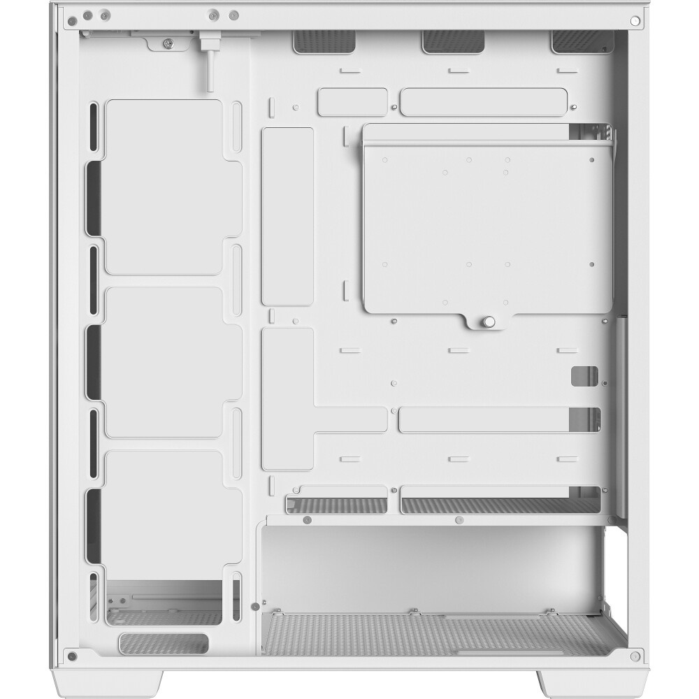 Компьютерный корпус Deepcool CG580 4F V2 WH без БП, боковое окно (панорама), 4x120mm ARGB PWM вентил