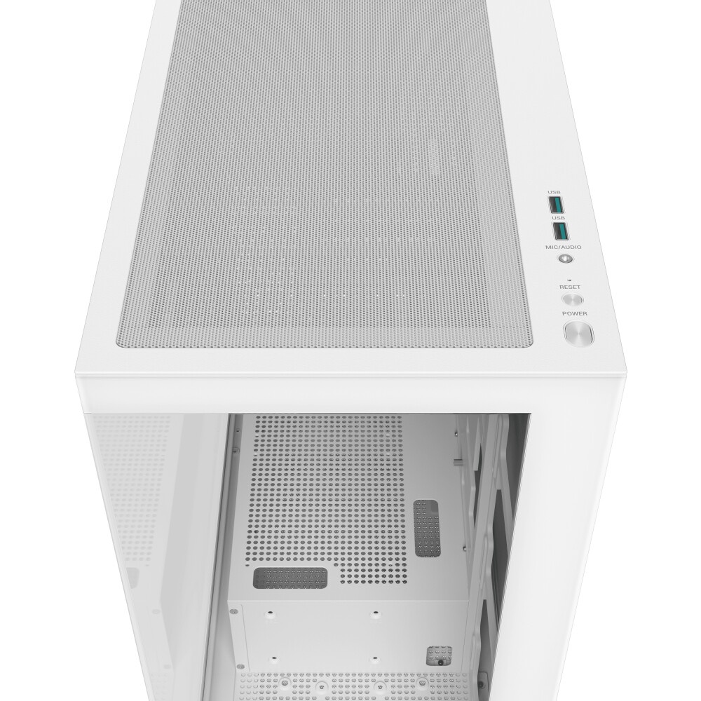 Компьютерный корпус Deepcool CG580 4F V2 WH без БП, боковое окно (панорама), 4x120mm ARGB PWM вентил