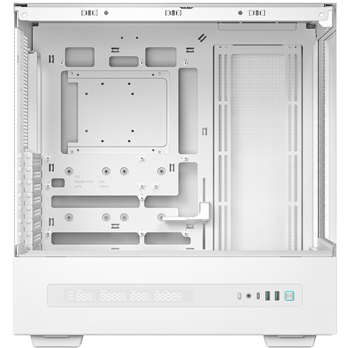 Компьютерный корпус Deepcool CG580 4F V2 WH без БП, боковое окно (панорама), 4x120mm ARGB PWM вентил