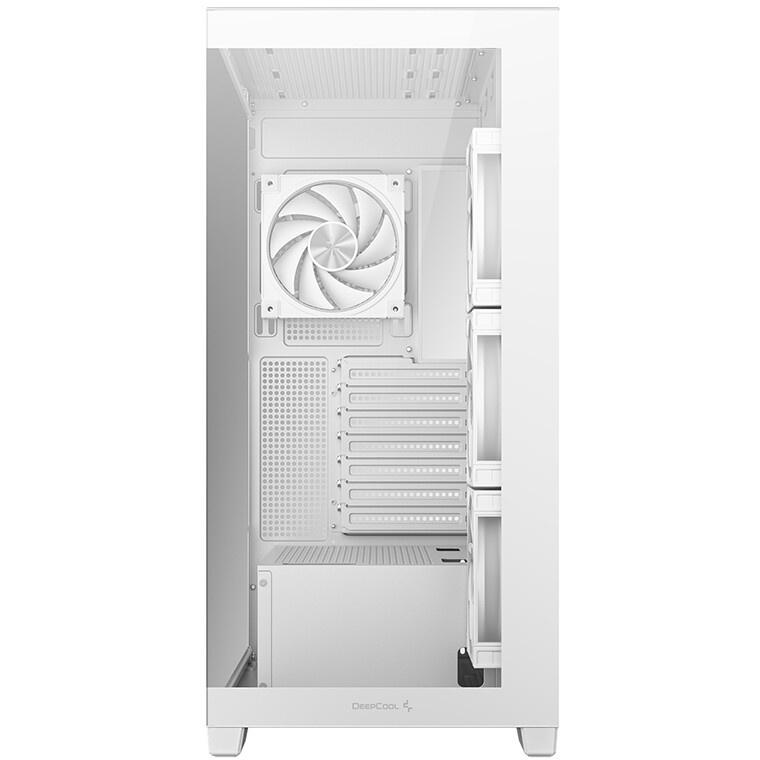 Компьютерный корпус Deepcool CG580 4F V2 WH без БП, боковое окно (панорама), 4x120mm ARGB PWM вентил