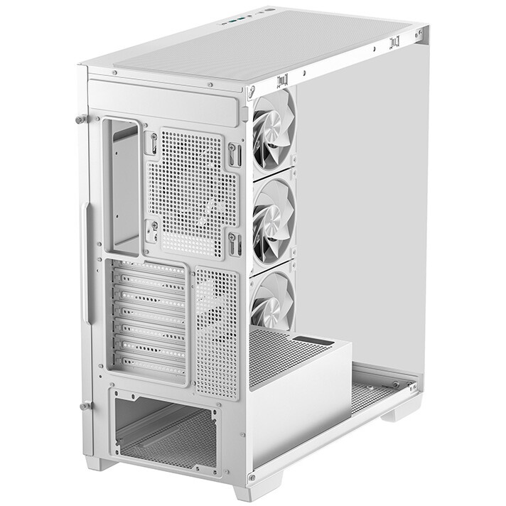 Компьютерный корпус Deepcool CG580 4F V2 WH без БП, боковое окно (панорама), 4x120mm ARGB PWM вентил
