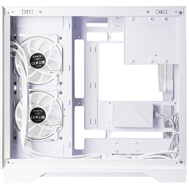 Компьютерный корпус Deepcool CG580 4F V2 WH без БП, боковое окно (панорама), 4x120mm ARGB PWM вентил