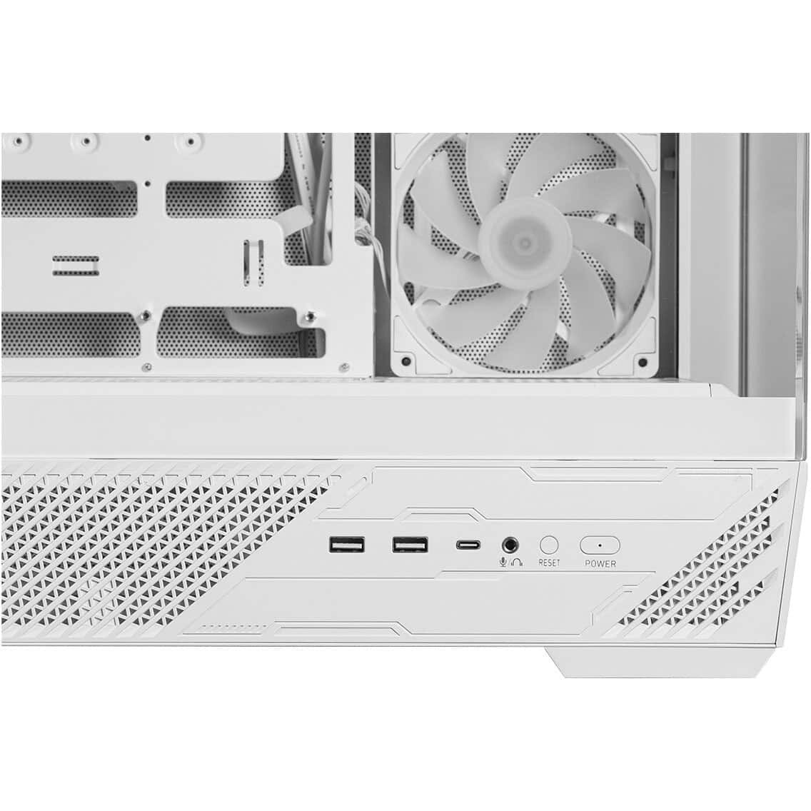 Компьютерный корпус Deepcool CG580 4F V2 WH без БП, боковое окно (панорама), 4x120mm ARGB PWM вентил