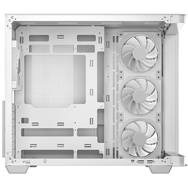 Компьютерный корпус Deepcool CG580 4F V2 WH без БП, боковое окно (панорама), 4x120mm ARGB PWM вентил
