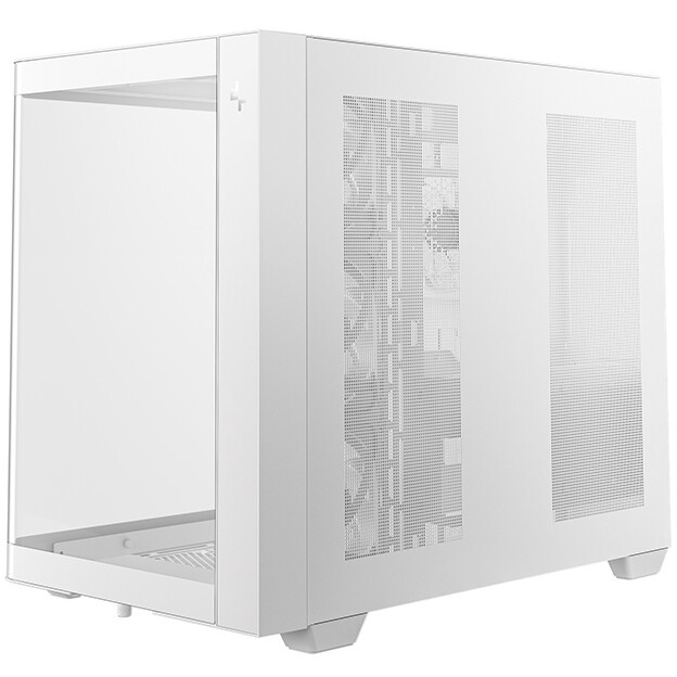 Компьютерный корпус Deepcool CG580 4F V2 WH без БП, боковое окно (панорама), 4x120mm ARGB PWM вентил