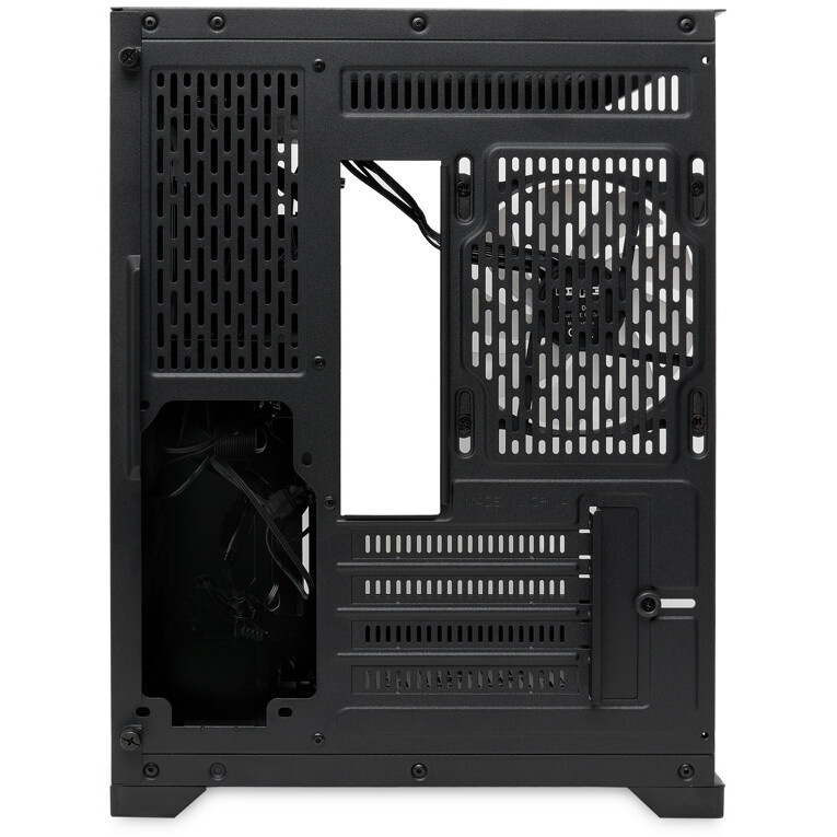 Компьютерный корпус  HSPD F330, Panoramic Mini-tower, черный, TG, 0.5 SPCC, 3x120mm ARGB mATX, mITX