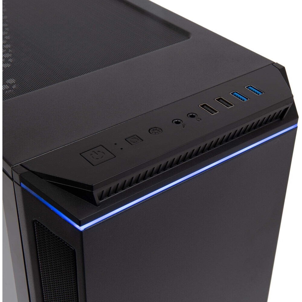 Корпус Hiper BH34-1 черный без БП ATX 5x120mm 2x140mm 2x200mm 1xUSB3.0 audio bott PSU