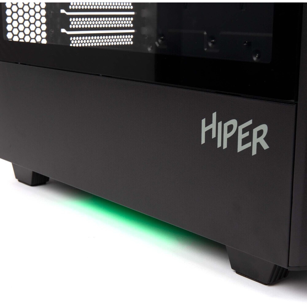 Корпус Hiper BH34-1 черный без БП ATX 5x120mm 2x140mm 2x200mm 1xUSB3.0 audio bott PSU