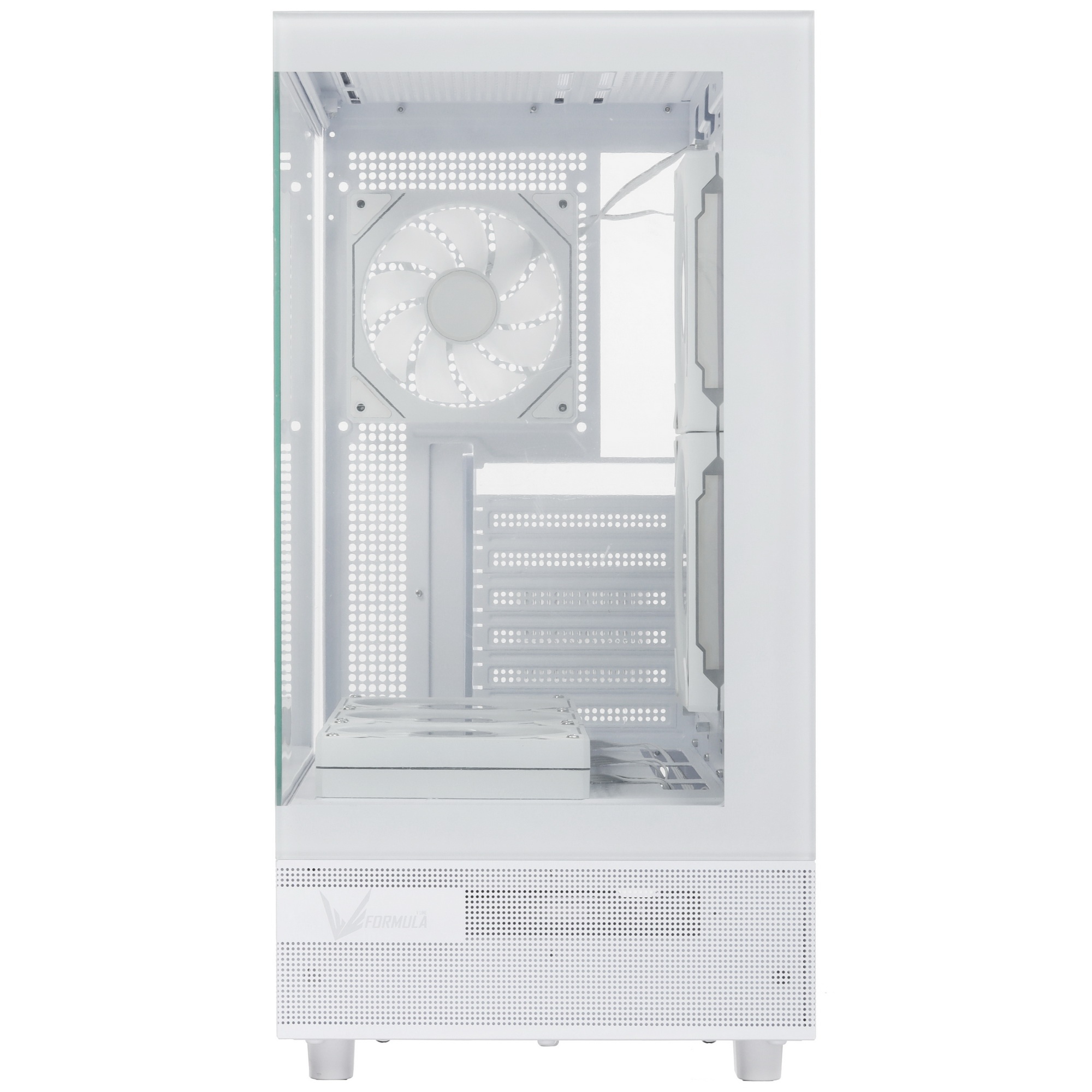 Компьютерный корпус Aerocool / Formula Crystal Z8 FLOE белый без БП ATX 3x120mm 5x140mm 1xUSB2.0 1xU