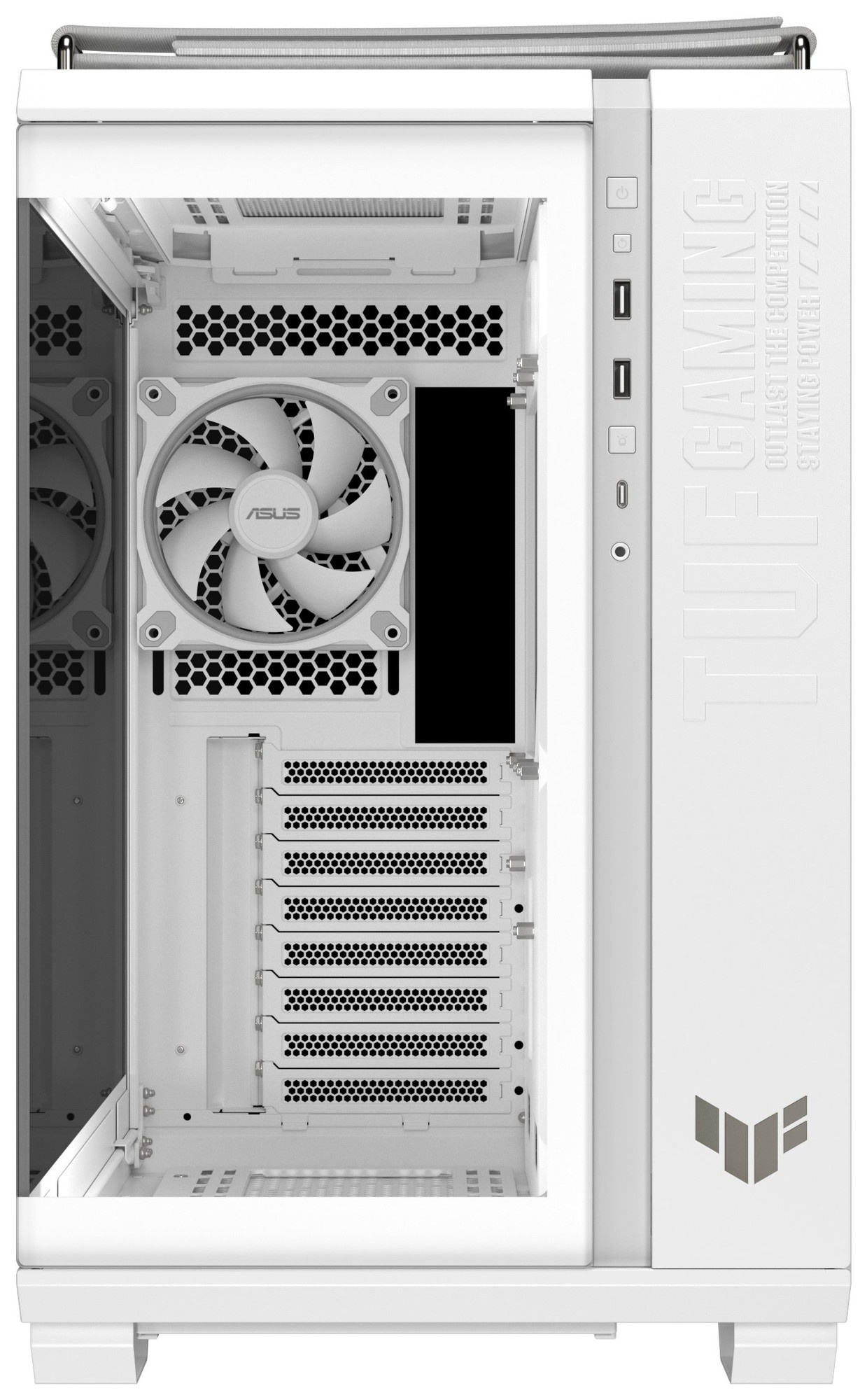 Компьютерный корпус ASUS TUF GAMING GT502 HORIZON TG ARGB белый