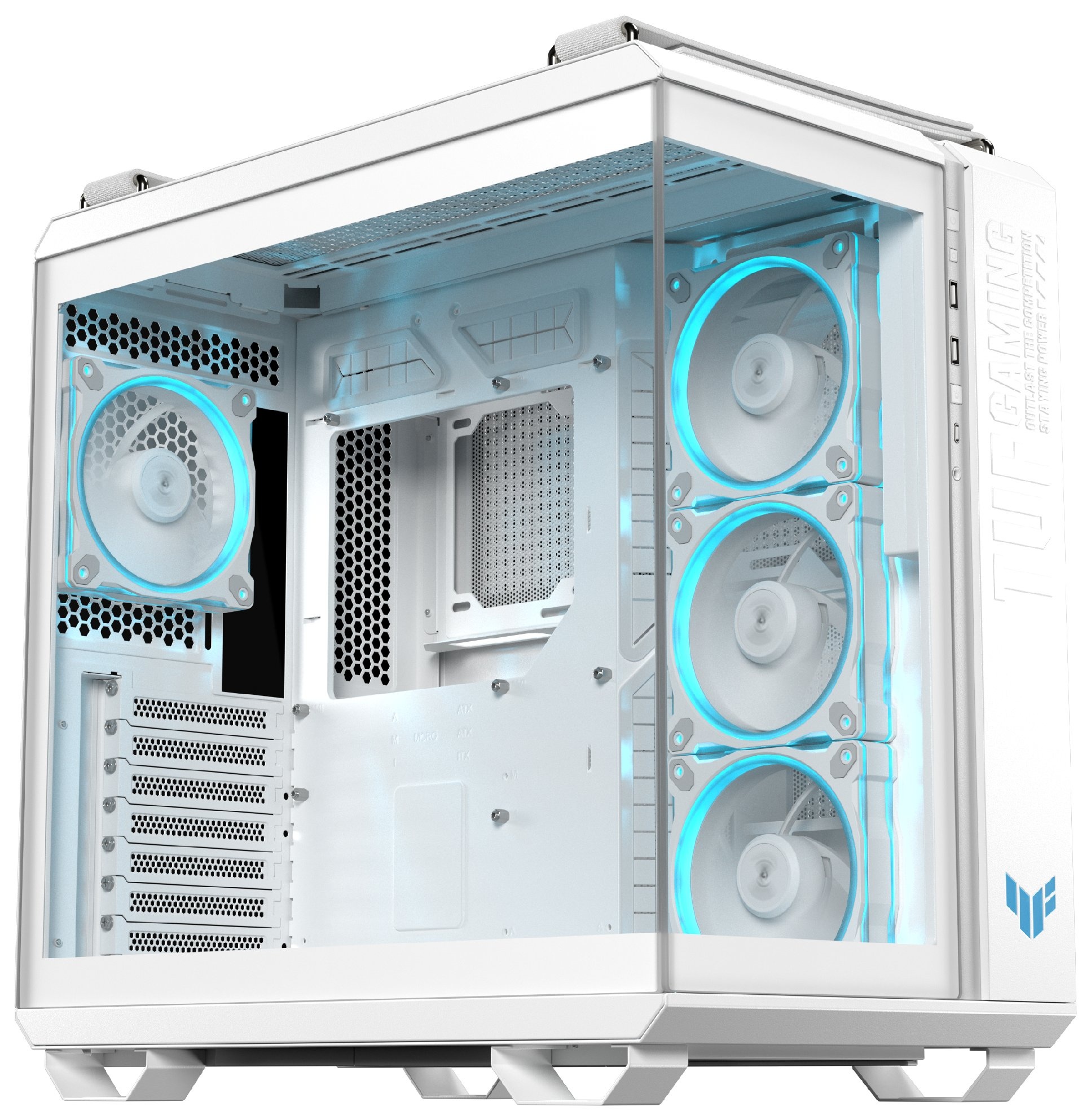 Компьютерный корпус ASUS TUF GAMING GT502 HORIZON TG ARGB белый