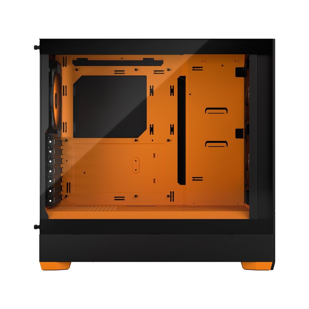 Корпус ПК без блока питания Fractal Design Pop Air RGB Orange Core TG Clear Tint, Midi-Tower, 3x120m