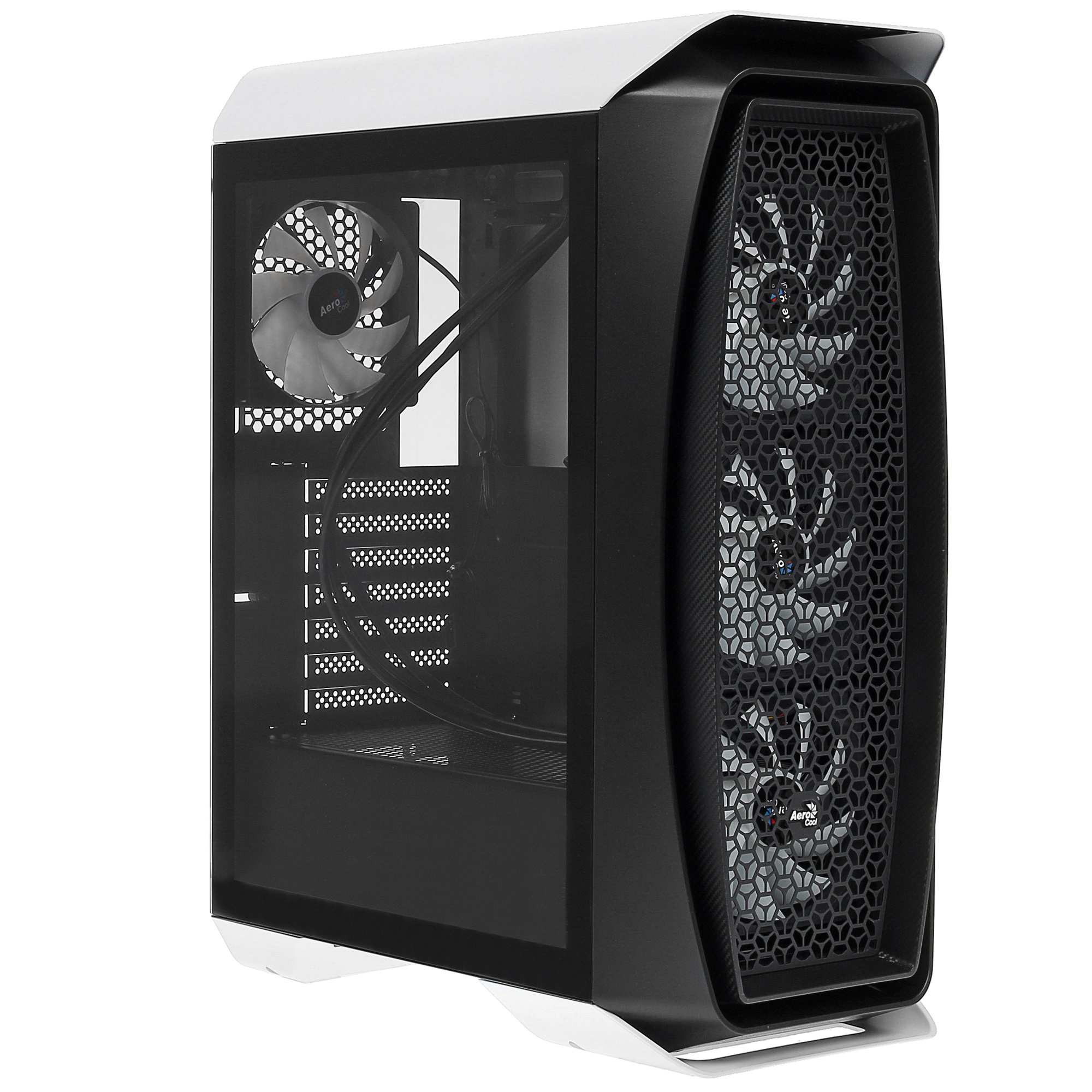 Компьютерный корпус Aerocool / Formula Aero One Frost-G-WT-v1 белый без БП ATX 4x120mm 2x140mm 2xUSB