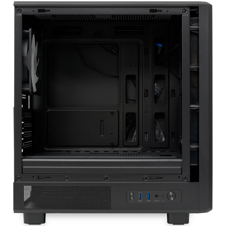 Компьютерный корпус  HSPD M330, Mesh Mini-tower, черный, TG, 0.6 SPCC, 3x120mm ARGB mATX, mITX 175/3