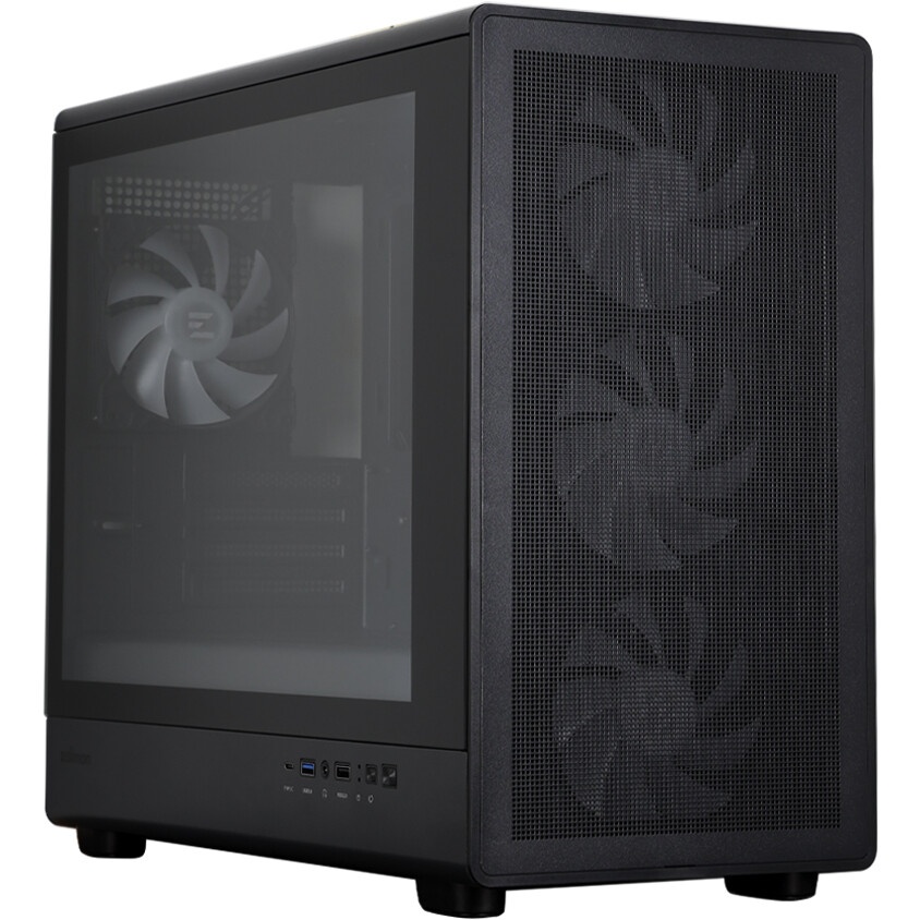 Компьютерный корпус  HSPD M330, Mesh Mini-tower, черный, TG, 0.6 SPCC, 3x120mm ARGB mATX, mITX 175/3