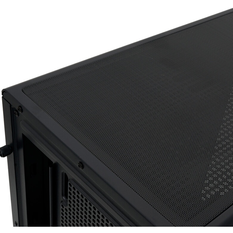 Компьютерный корпус без блока питания HSPD M530, Mesh Mid Tower, Black, TG, 0.4 SPCC, no fans ATX, m