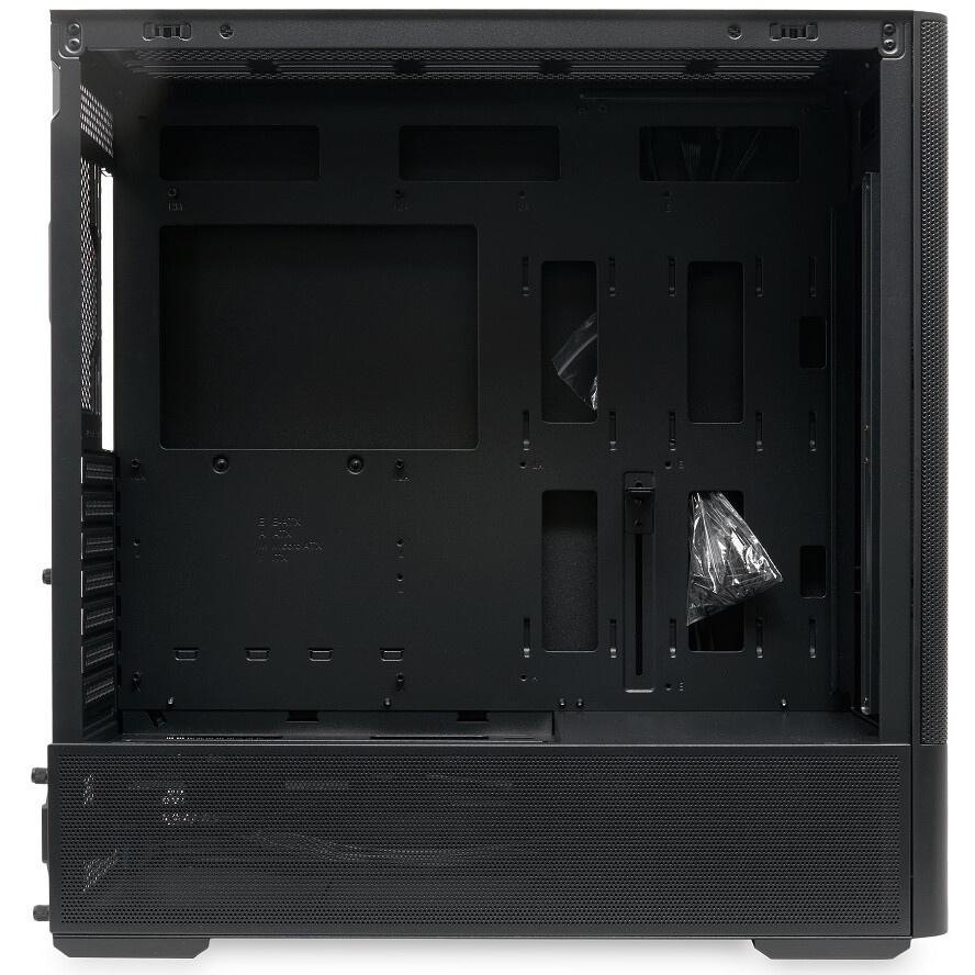 Компьютерный корпус без блока питания HSPD M530, Mesh Mid Tower, Black, TG, 0.4 SPCC, no fans ATX, m