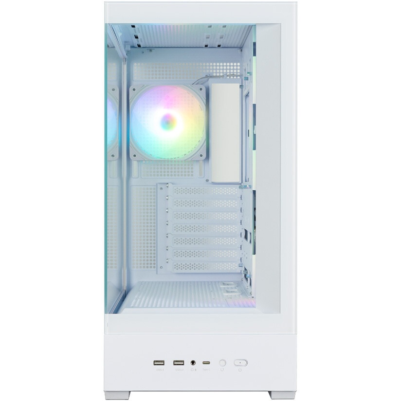 Корпус без блока питания/ Case NZXT H6 Flow, Midi-Tower, TG, 3x120mm, 2xUSB-A 3.2 + 1xUSB-C 3.2, ATX