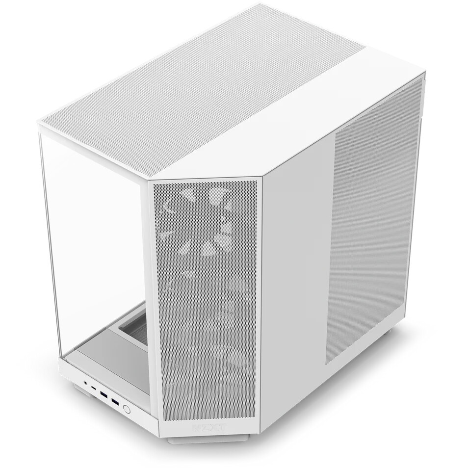Корпус без блока питания/ Case NZXT H6 Flow, Midi-Tower, TG, 3x120mm, 2xUSB-A 3.2 + 1xUSB-C 3.2, ATX