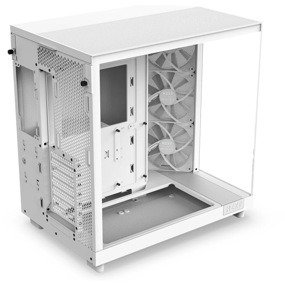 Корпус без блока питания/ Case NZXT H6 Flow, Midi-Tower, TG, 3x120mm, 2xUSB-A 3.2 + 1xUSB-C 3.2, ATX