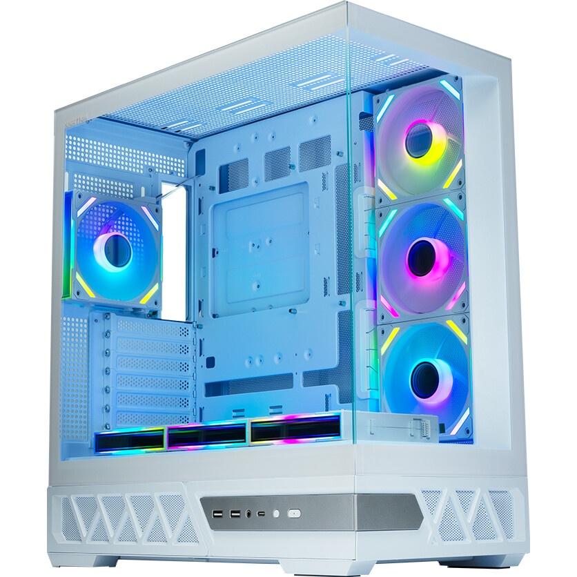 Корпус без блока питания/ Case NZXT H6 Flow, Midi-Tower, TG, 3x120mm, 2xUSB-A 3.2 + 1xUSB-C 3.2, ATX
