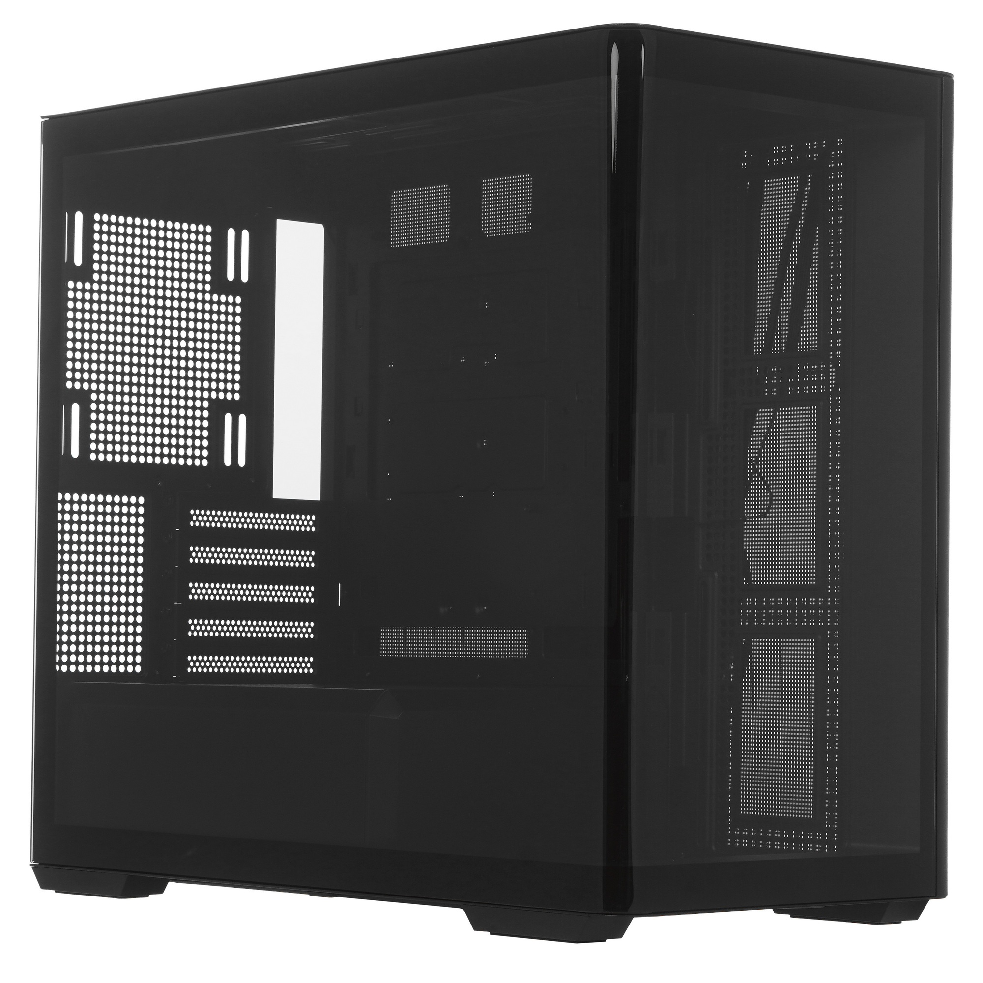 Корпус без блока питания Корпус JONSBO D300 Black MATX без БП, боковая панель из закаленного стекла,