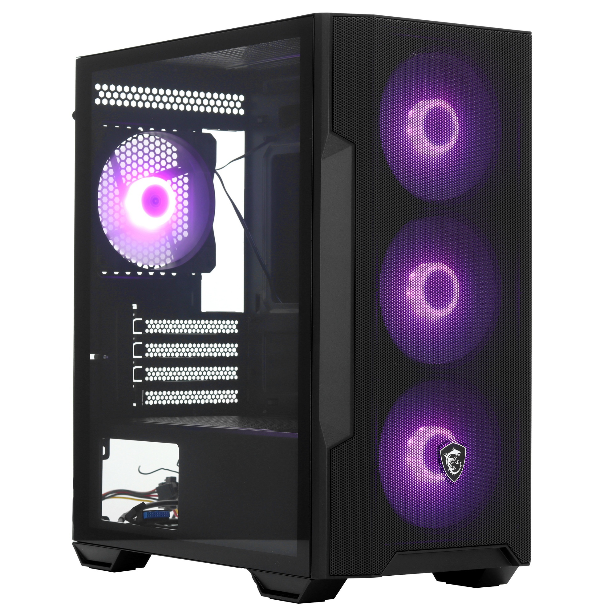 Компьютерный корпус MSI MAG FORGE M100R, Global, 1xUSB 3.0, 2xUSB 2.0, 4x120mm ARGB Fan, ESD ARGBCon
