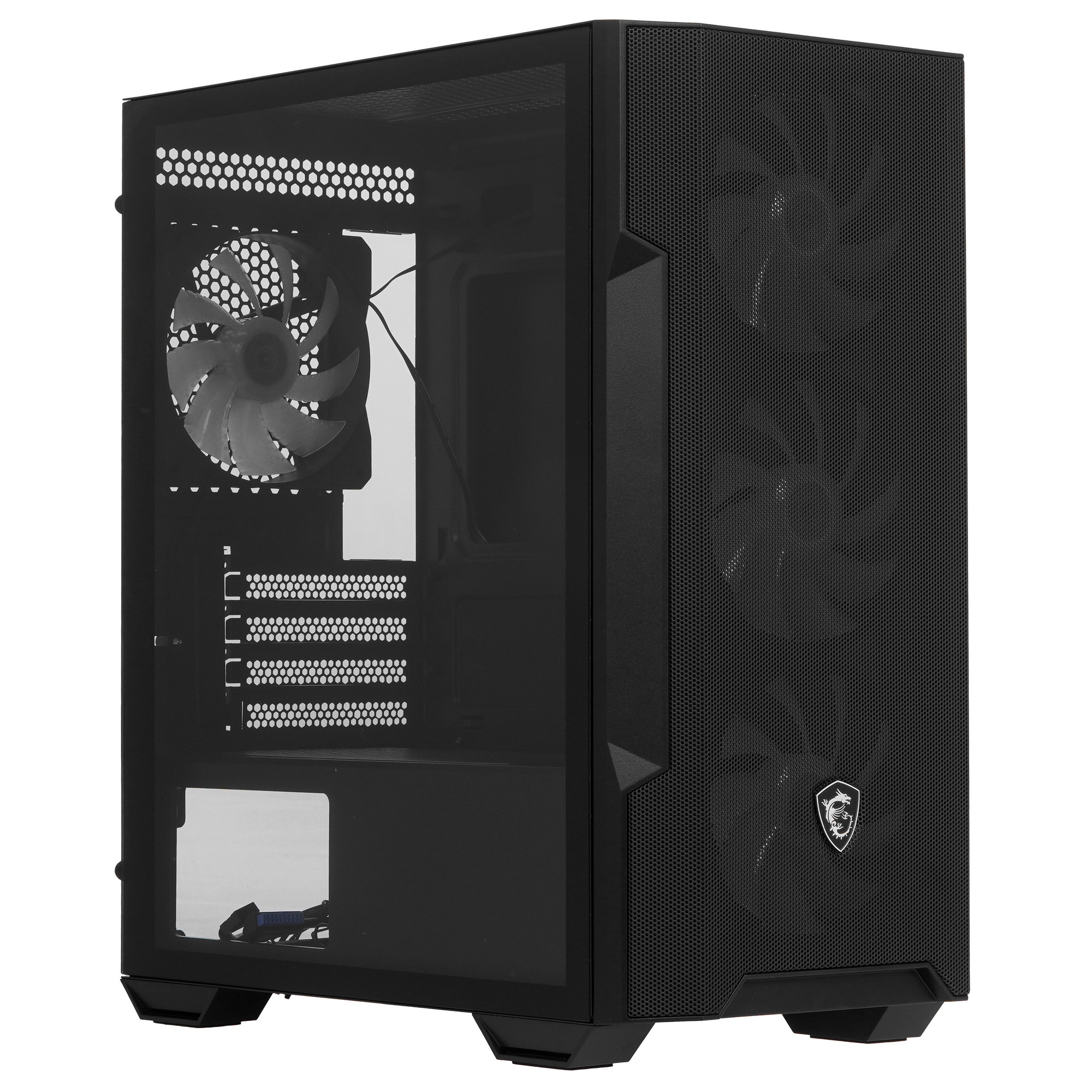 Компьютерный корпус MSI MAG FORGE M100R, Global, 1xUSB 3.0, 2xUSB 2.0, 4x120mm ARGB Fan, ESD ARGBCon