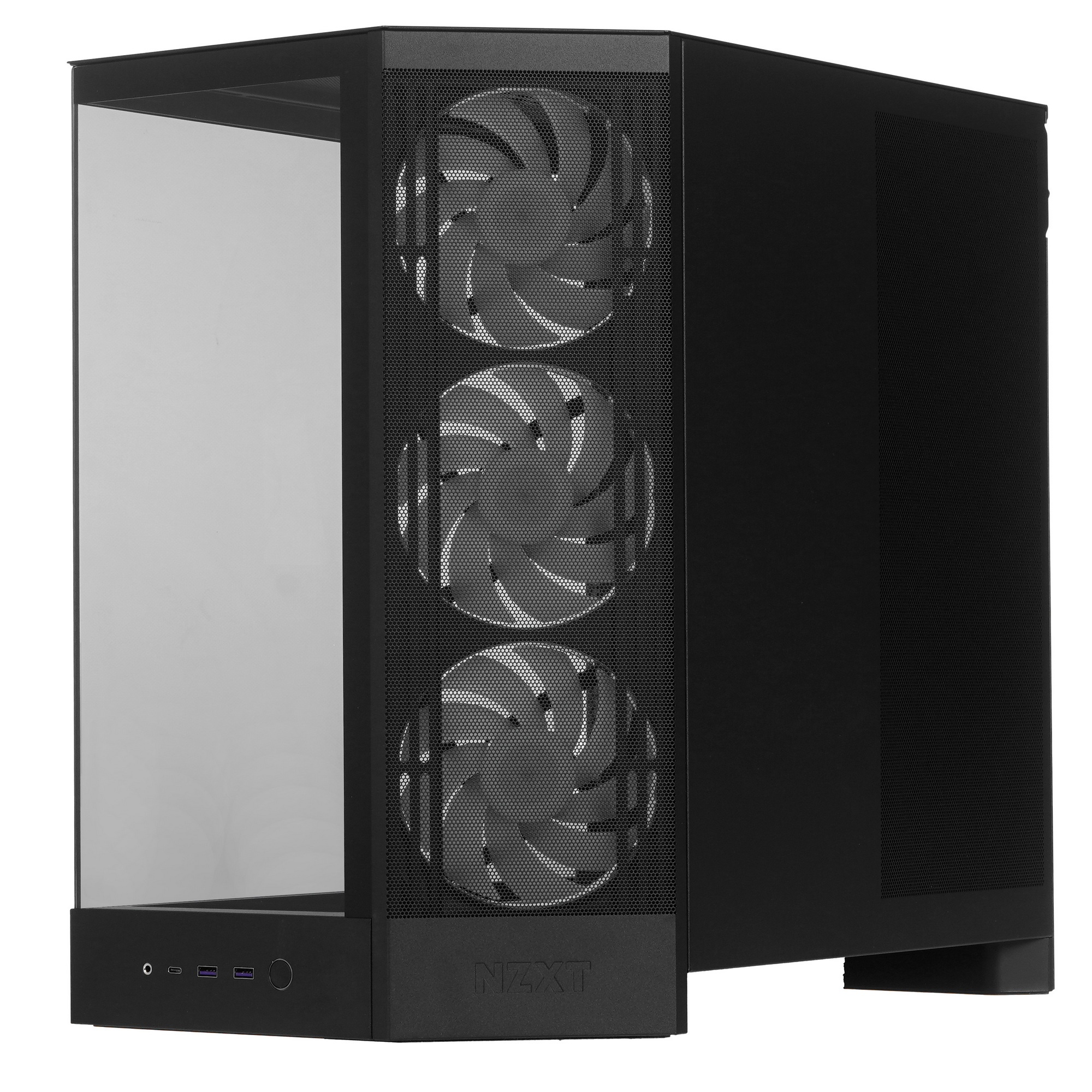 Корпус без блока питания/ Case NZXT H9 Flow RGB (2025), Midi-Tower, TG, 3x140mm RGB + 1x120mm, 2xUSB