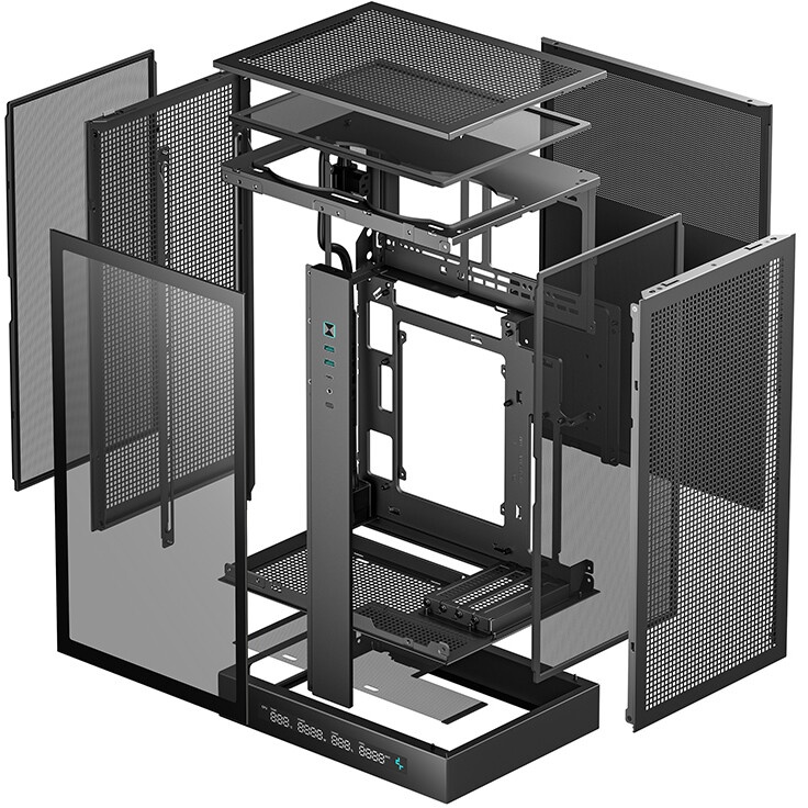 Корпус XPG LANDER300MAA-BLACKCOLOR  черный