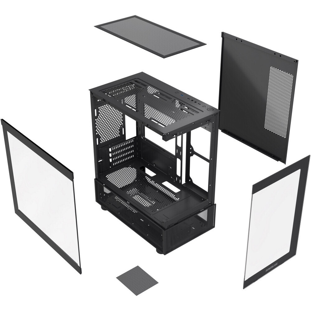 Компьютерный корпус Accord ACC-ZMS03B черный без БП mATX 3x120mm 1xUSB2.0 1xUSB3.0 1xUSB3.1 audio