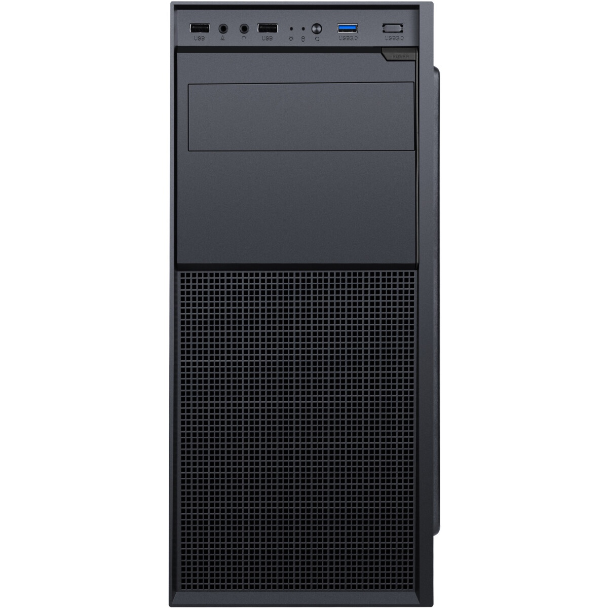 Компьютерный корпус Chieftec Elox черный без БП ATX 2xUSB2.0 2xUSB3.0 1xUSB3.1 audio bott PSU