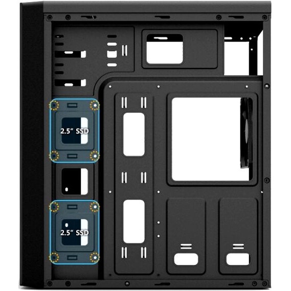 Компьютерный корпус Chieftec Elox черный без БП ATX 2xUSB2.0 2xUSB3.0 1xUSB3.1 audio bott PSU