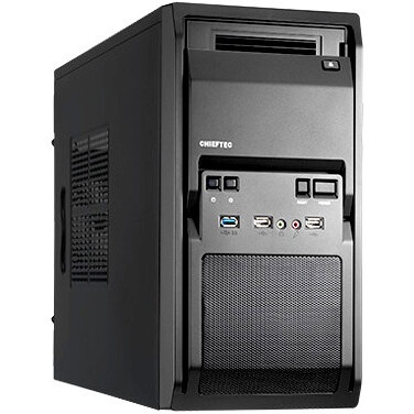 Компьютерный корпус Chieftec Elox черный без БП ATX 2xUSB2.0 2xUSB3.0 1xUSB3.1 audio bott PSU