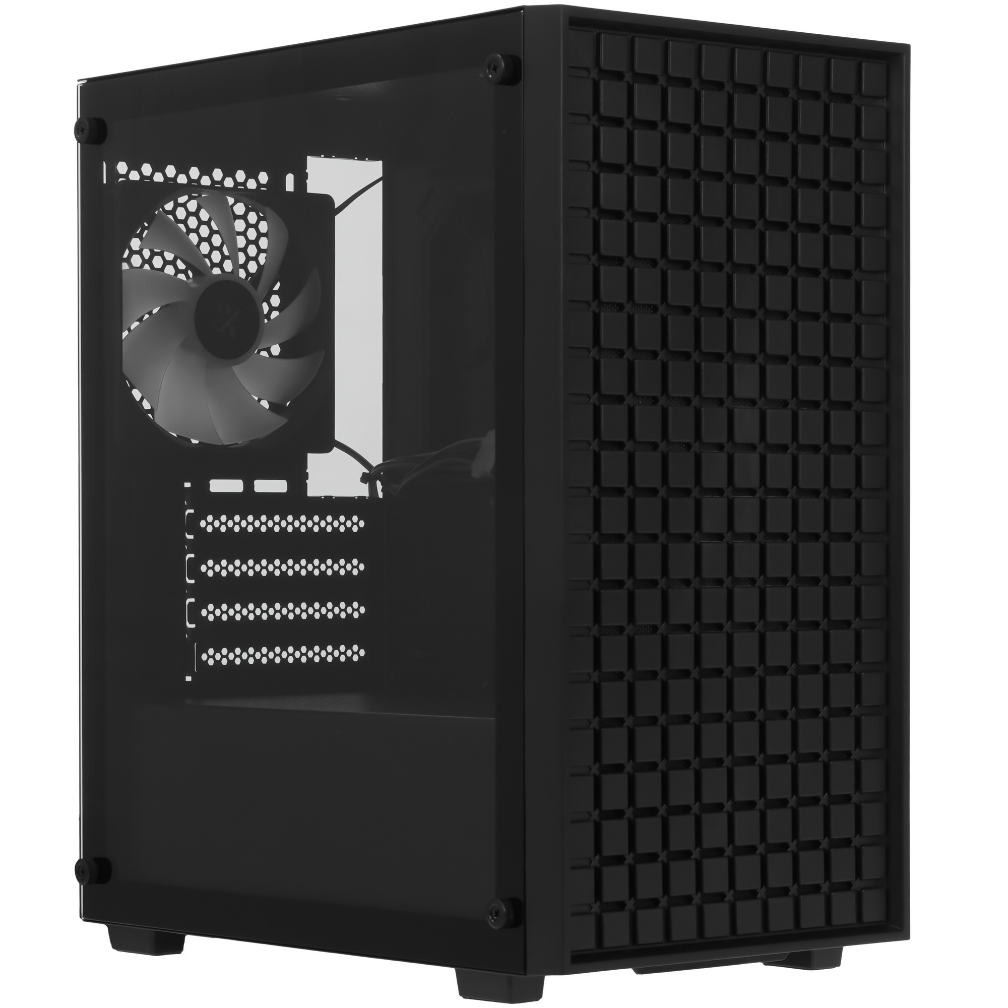 XASTRA Корпус A306M 3FRGB Black mATX/Mesh/ tempered glass / 3x 120mm FC120 FRGB fans/ A306M-3FC12F