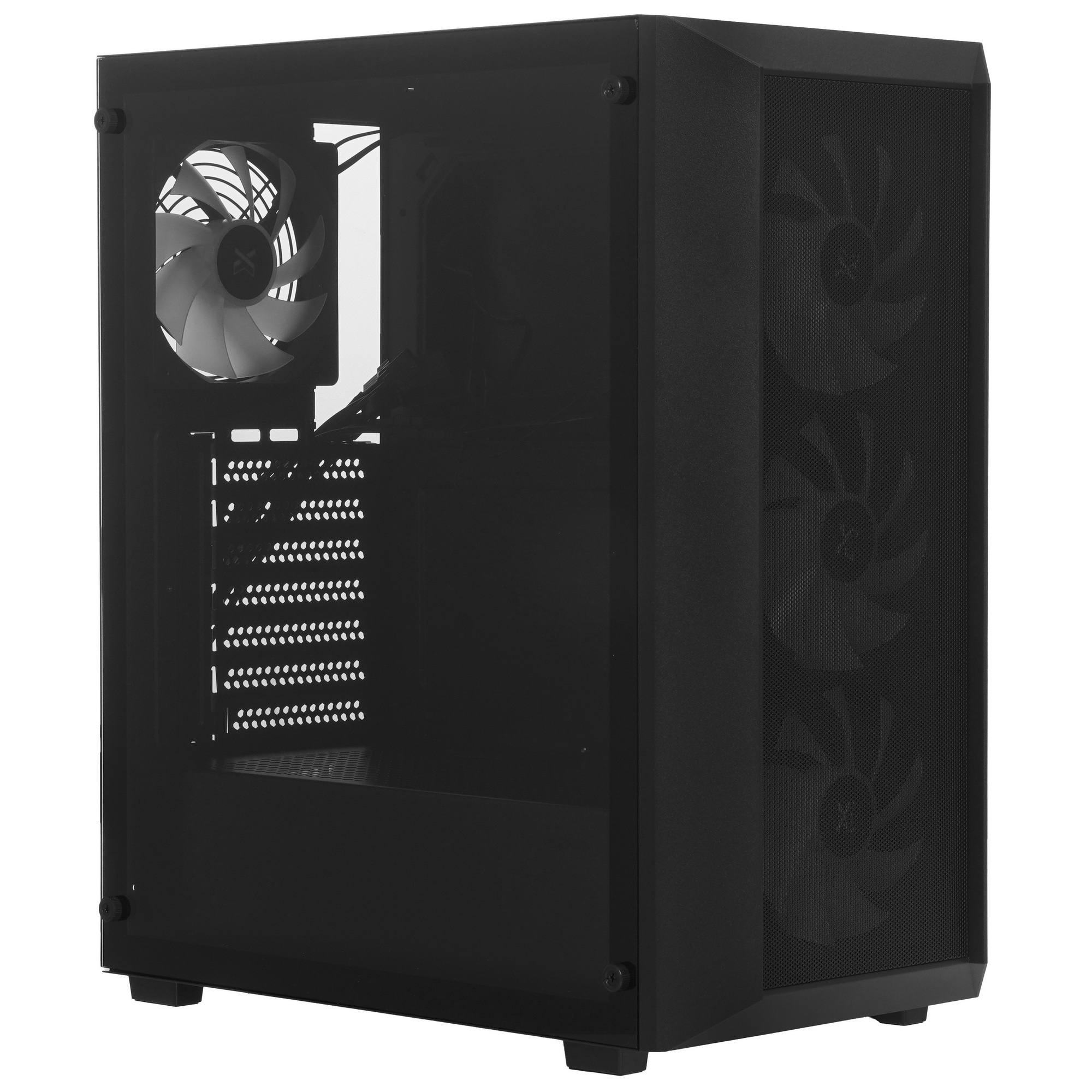 XASTRA Корпус A406 4ARGB Black ATX/Mesh/ tempered glass / 4x120mm ARGB PWM fans/ A406-4FC12A