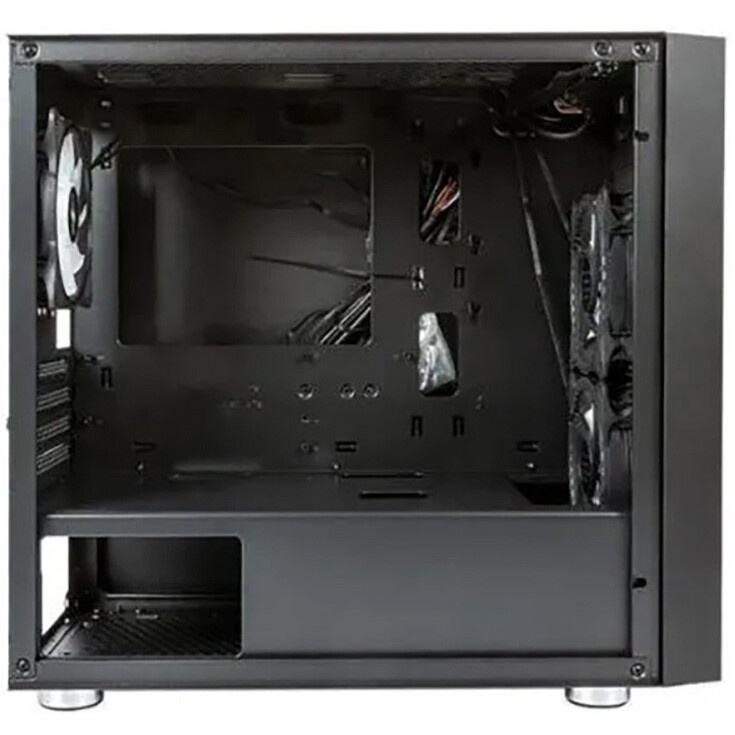Корпус Minitower mATX Eurocase 00-01003411 M205 4ARGB черный без БП закаленное стекло USB 3.0