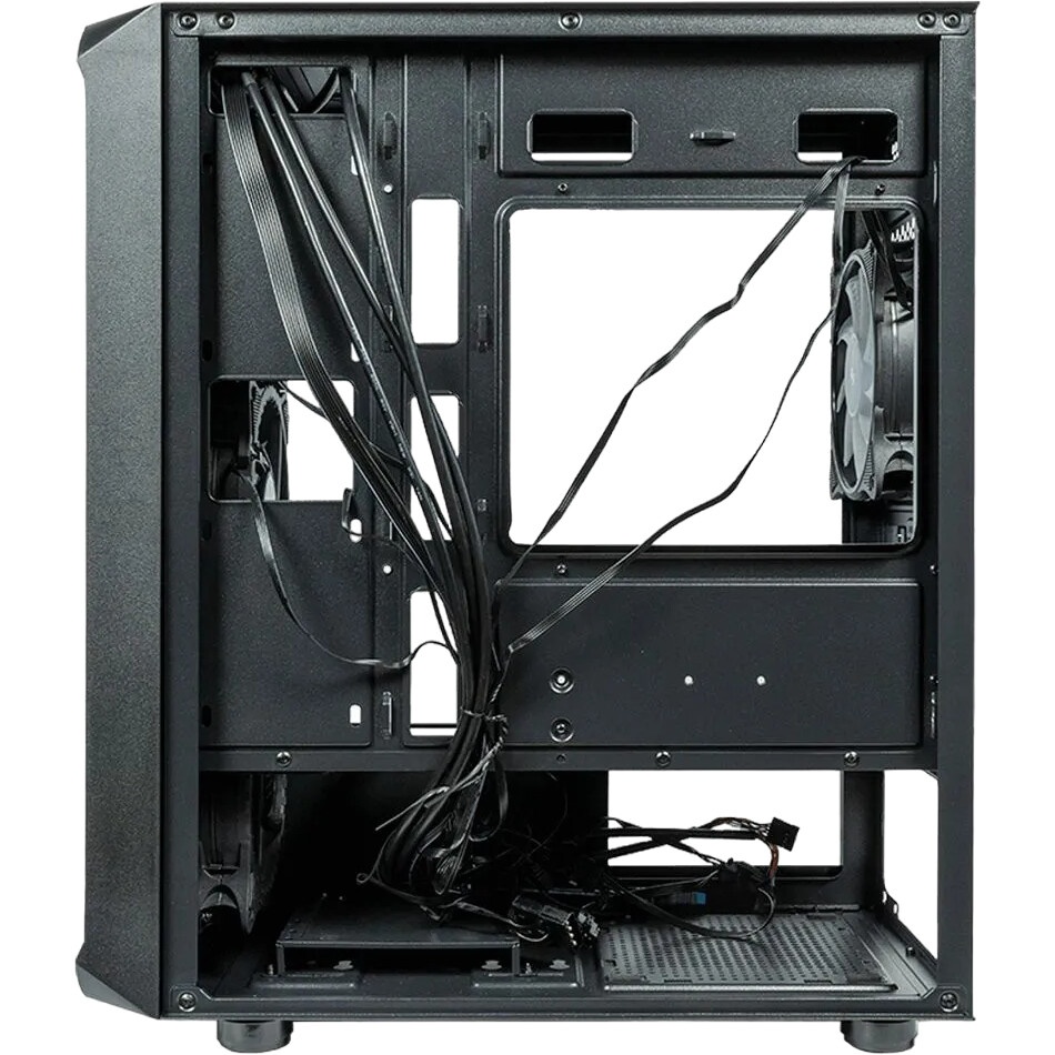 Корпус Minitower mATX Eurocase 00-01003411 M205 4ARGB черный без БП закаленное стекло USB 3.0