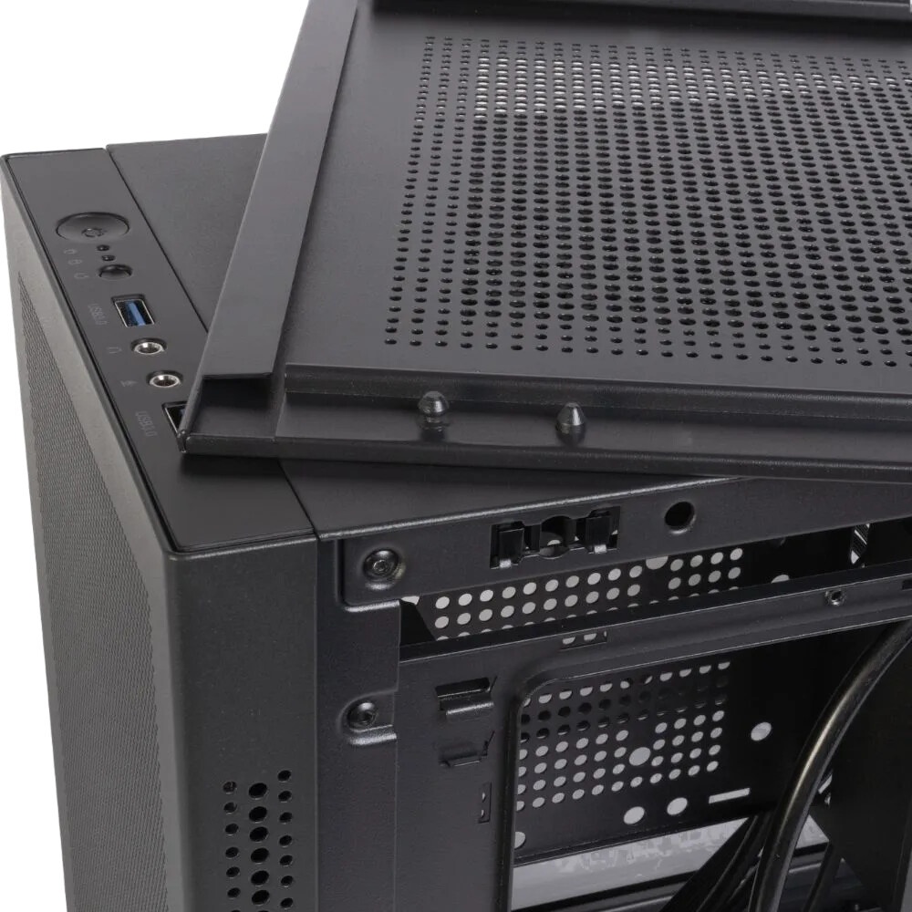 Корпус Minitower mATX Eurocase 00-01003411 M205 4ARGB черный без БП закаленное стекло USB 3.0